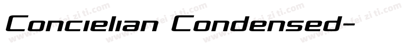 Concielian Condensed字体转换